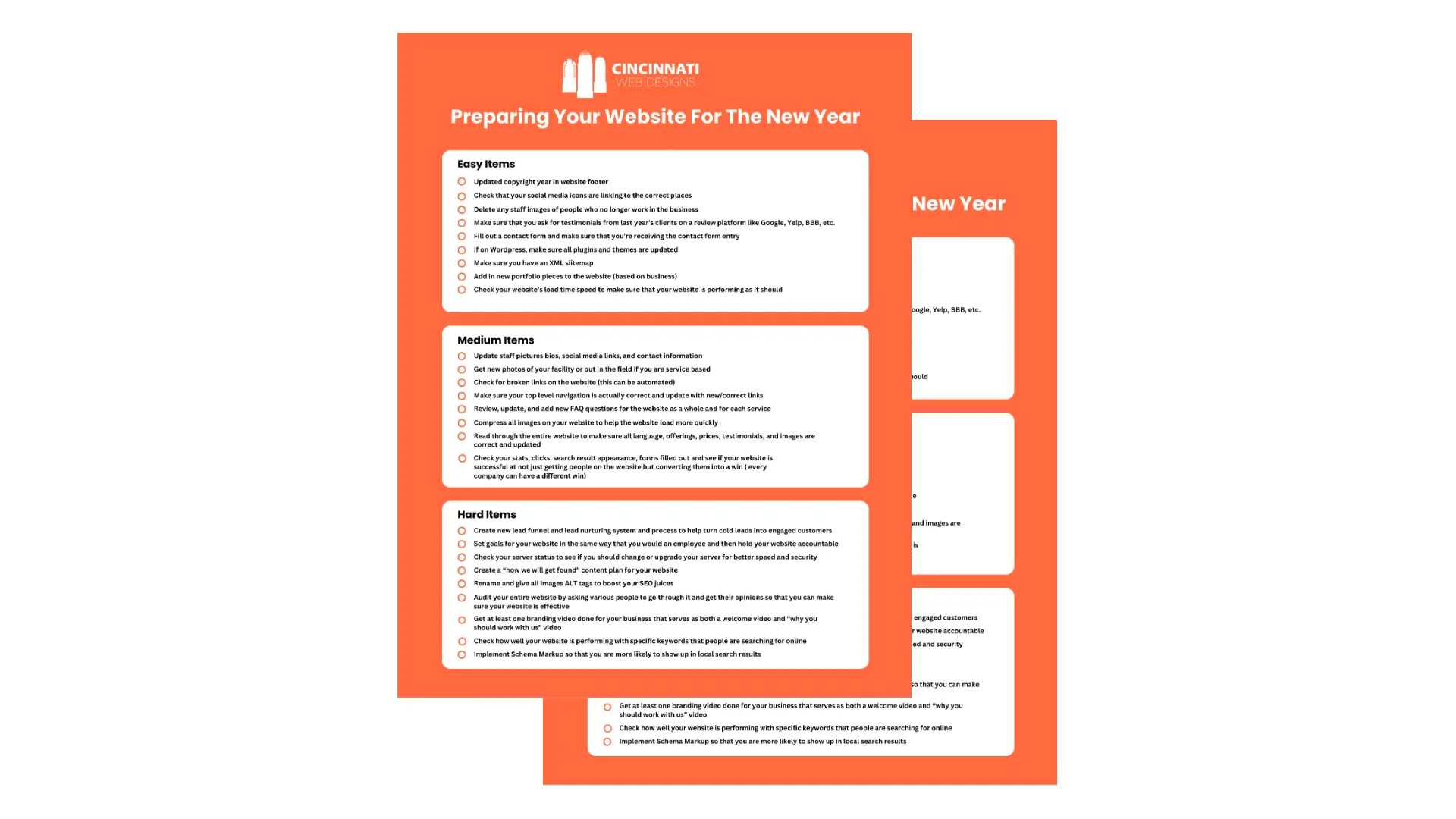 2025 New Year Website Checklist