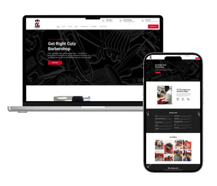 Get Right Cuts Web Design