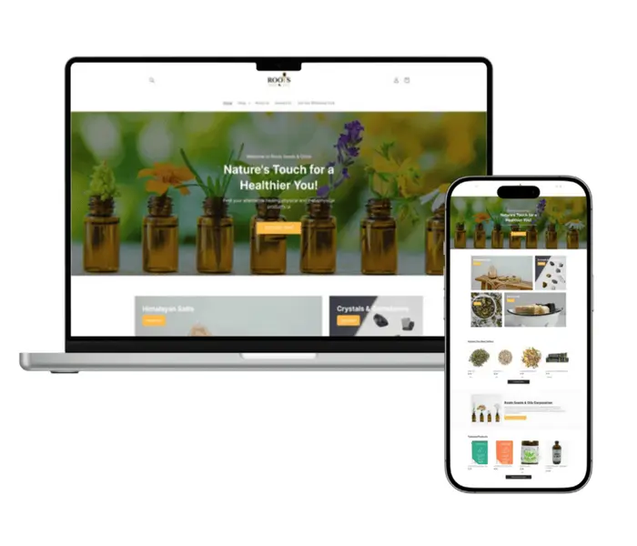 Roots Seeds & Oils Web Design